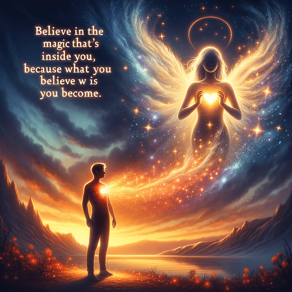 Creé en la magia que hay dentro de ti, porque en lo que crees es en lo que te conviertes. — Desconocido