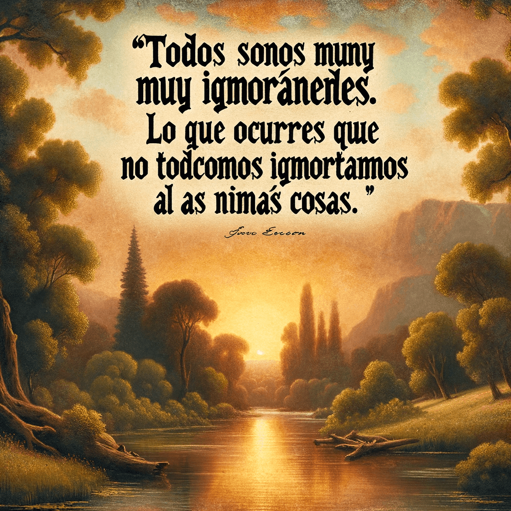 我们大家都很无知,只是我们无知的方面不同。 - 阿尔伯特·爱因斯坦