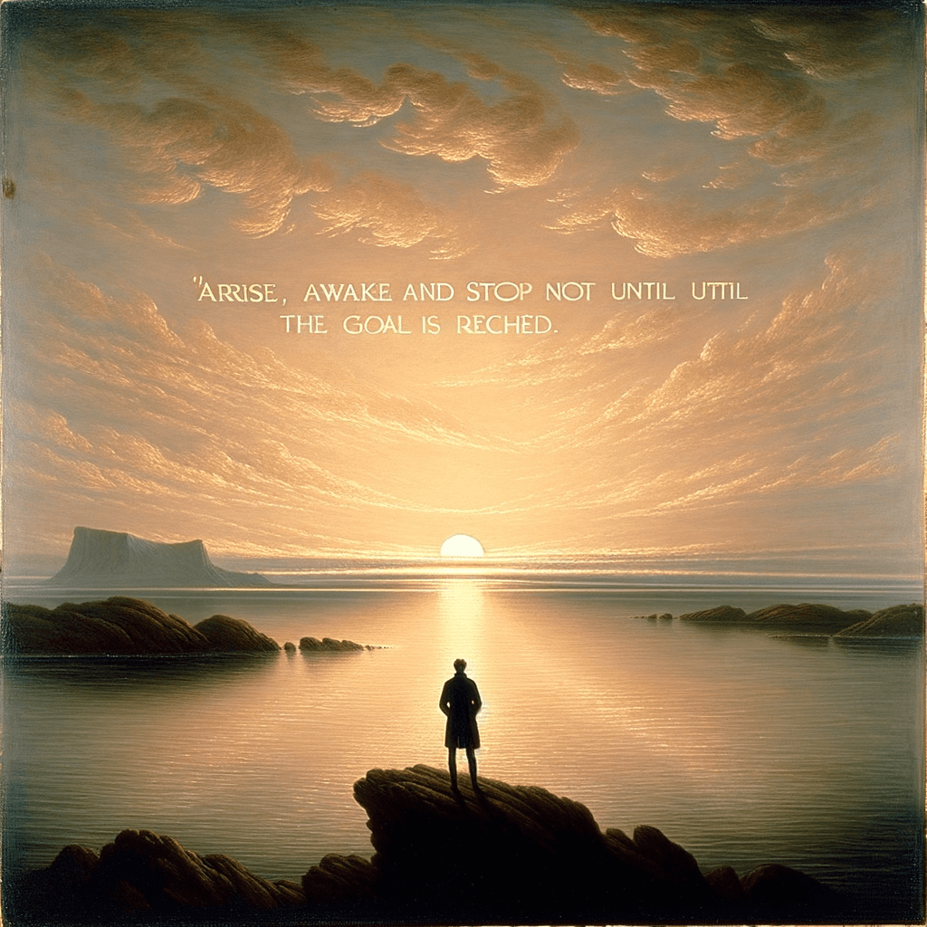 起来,觉醒,不达目标誓不罢休。 — 斯瓦米·维韦卡南达