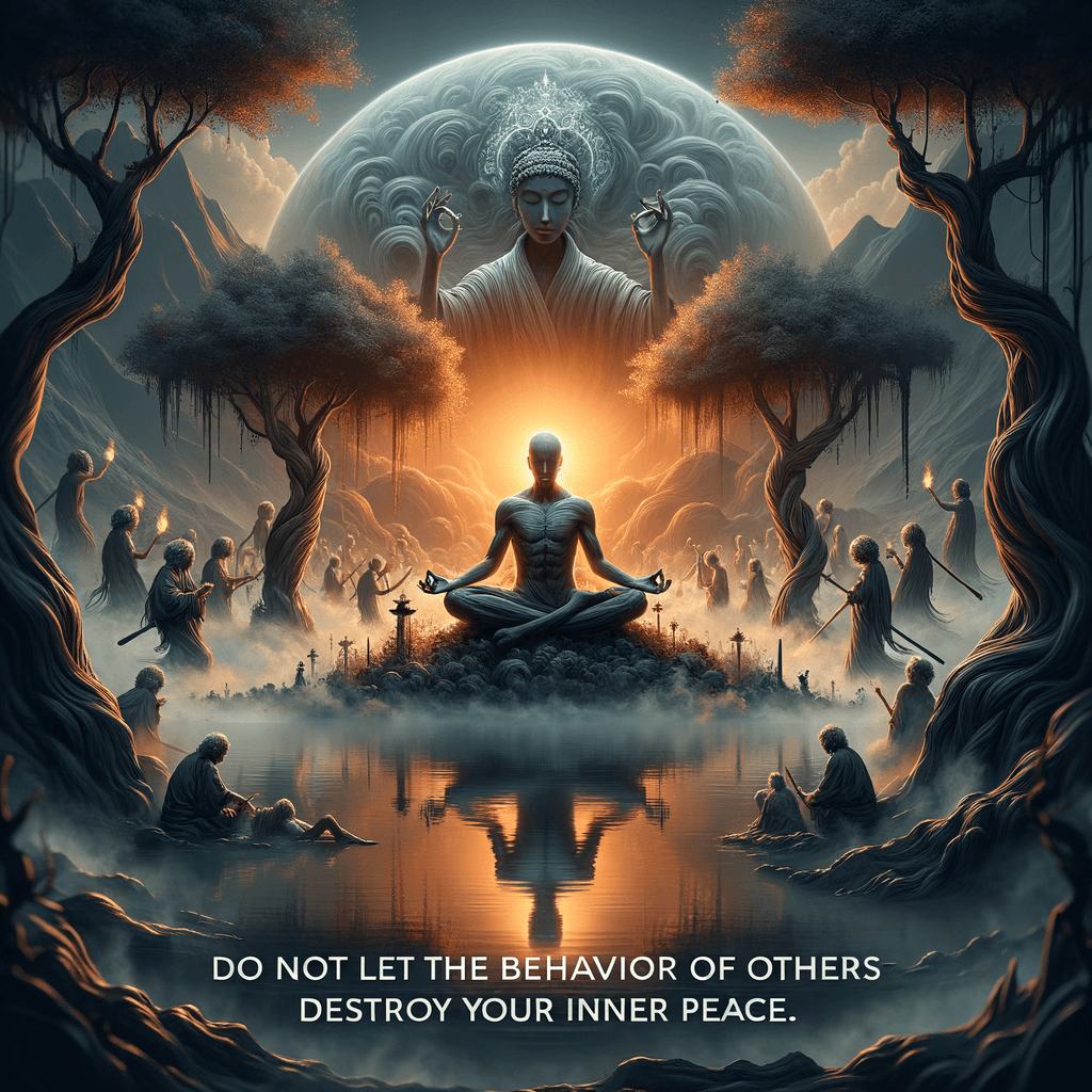 Do not let the behavior of others destroy your inner peace. — Dalai Lama