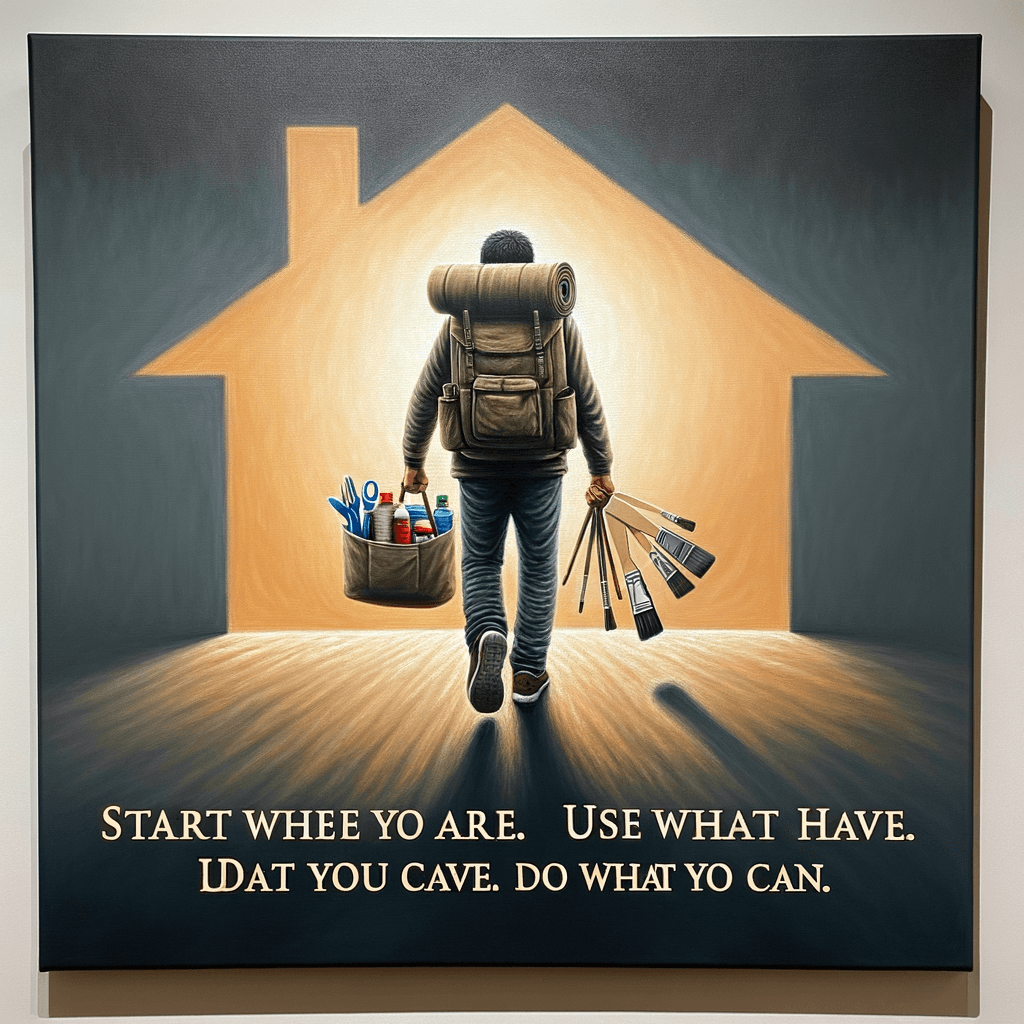 Empieza donde estás. Usa lo que tienes. Haz lo que puedas. – Arthur Ashe