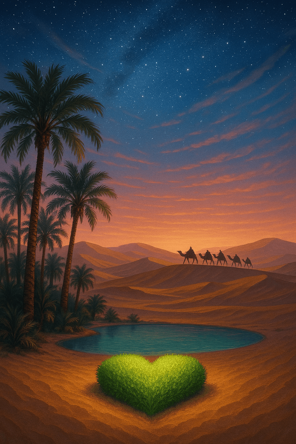 Faith is an oasis in the heart which will never be reached by the caravan of thinking. — Khalil Gibran