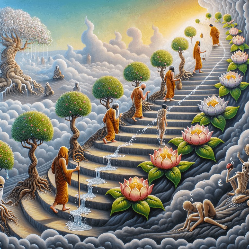 Every journey of life is a spiritual practice, where the sweat of each step nurtures the blossom of hope.