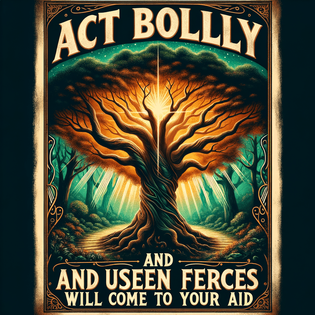 Actúa con valentía y fuerzas invisibles vendrán en tu ayuda. — Dorothea Brande