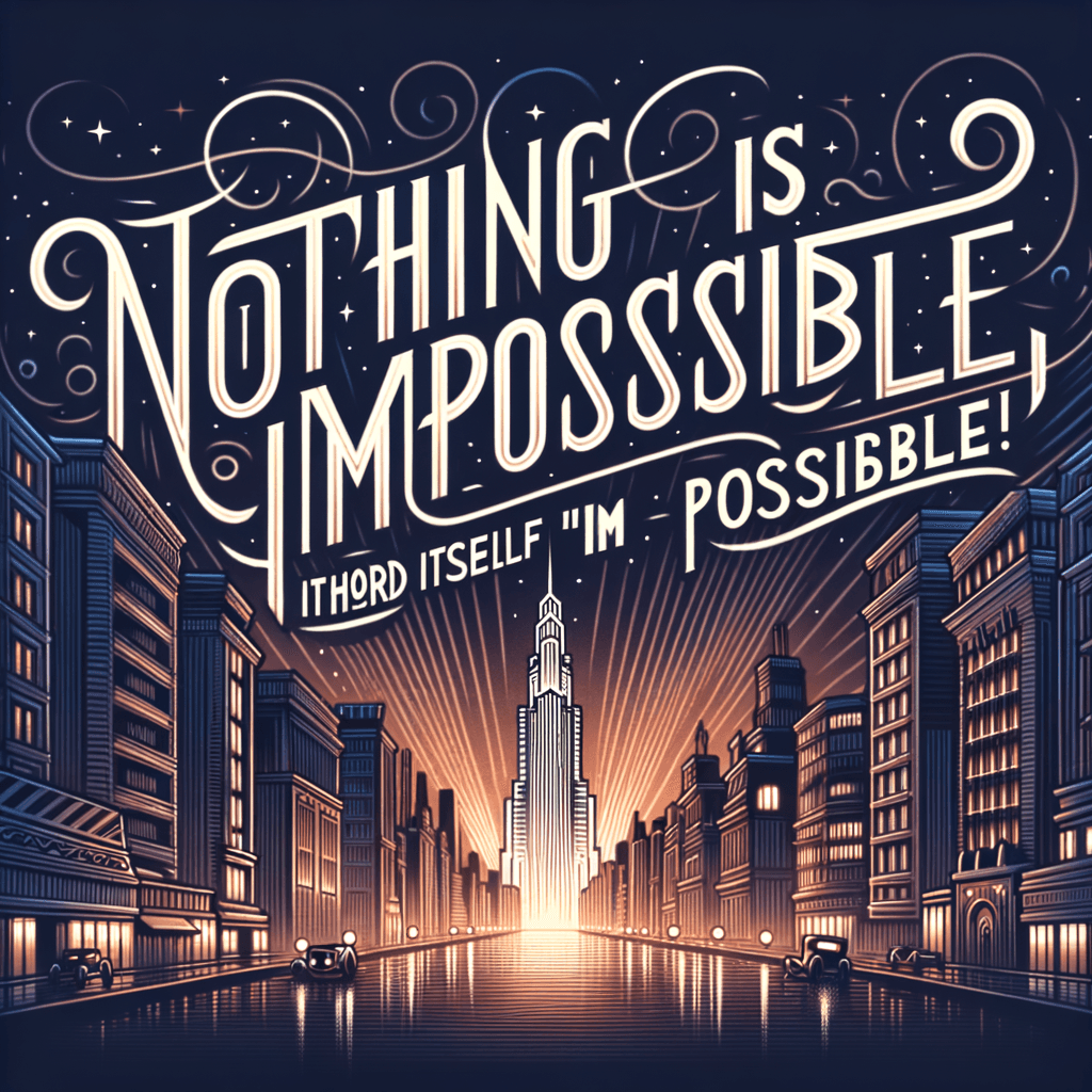 Nada es imposible. ¡La misma palabra dice '¡Soy posible!' — Audrey Hepburn
