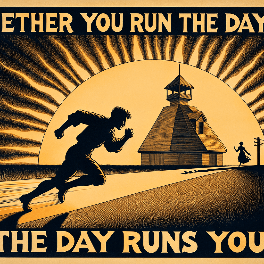 O controlas el día, o el día te controla a ti. — Jim Rohn