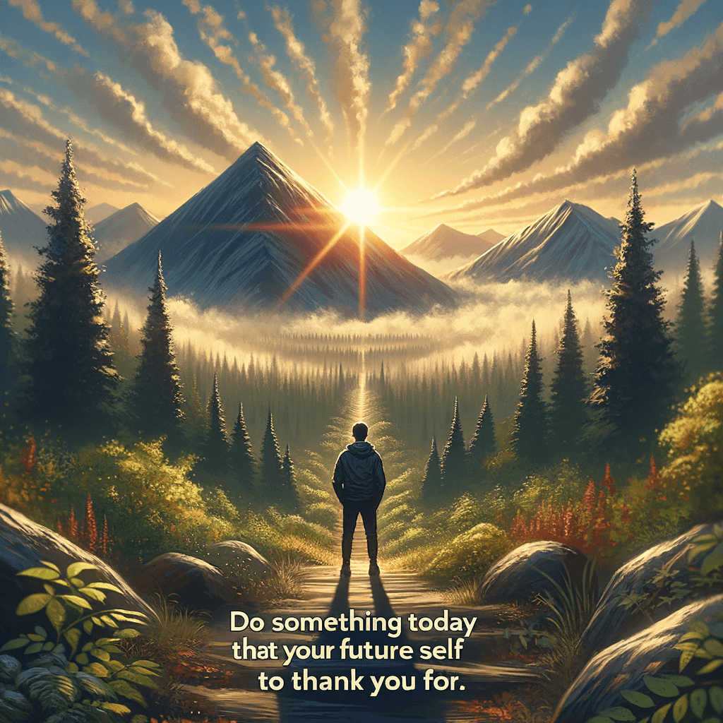 Do something today that your future self will thank you for. — Unknown