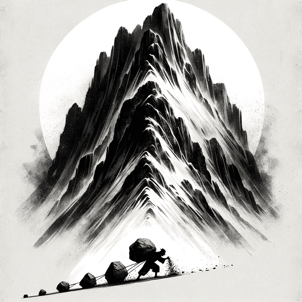 El que mueve una montaña comienza llevando pequeñas piedras. — Proverbio chino