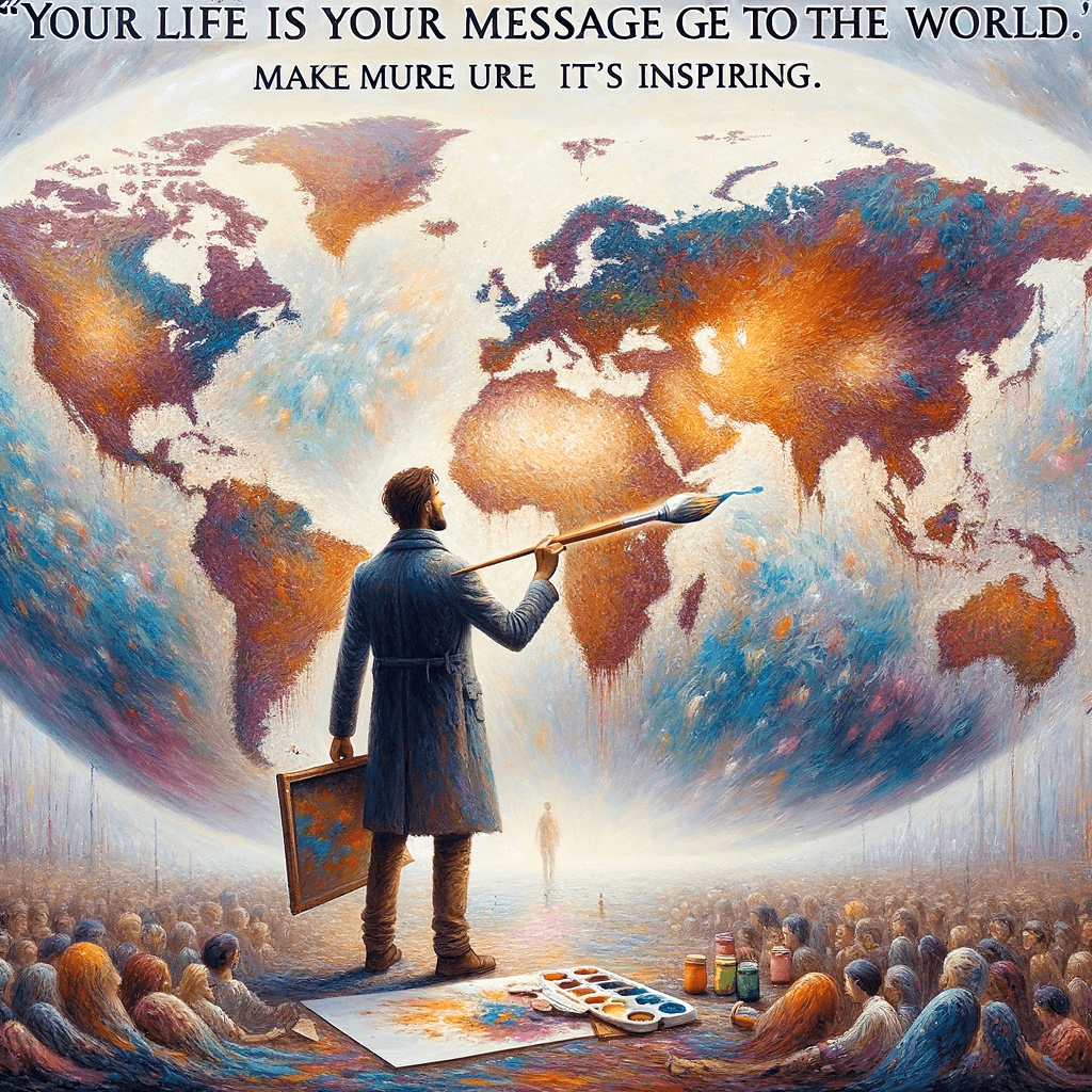 Your life is your message to the world. Make sure it's inspiring. — Unknown