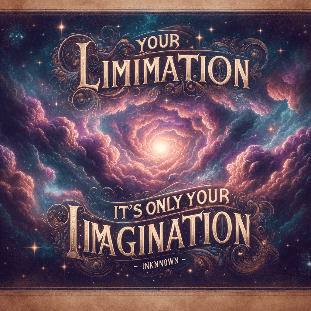 Tu limitación—es solo tu imaginación. — Desconocido