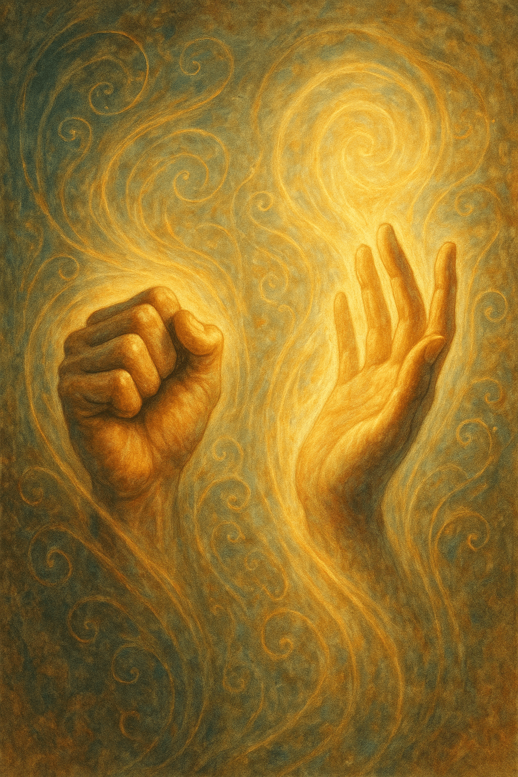 The hand opens and closes, opens and closes. If it were always a fist or always stretched open, we would be paralyzed. The spirit’s progress is a dance. — Rumi