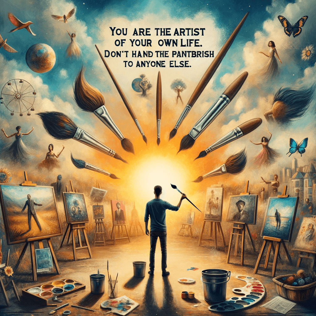 Eres el artista de tu propia vida. No le entregues el pincel a nadie más. — Desconocido