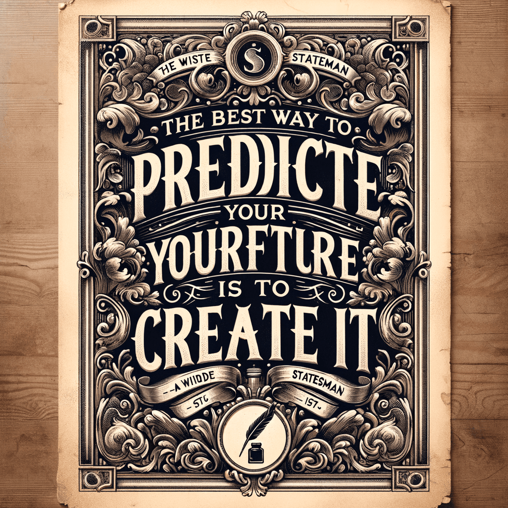 La mejor manera de predecir tu futuro es crearlo. — Abraham Lincoln