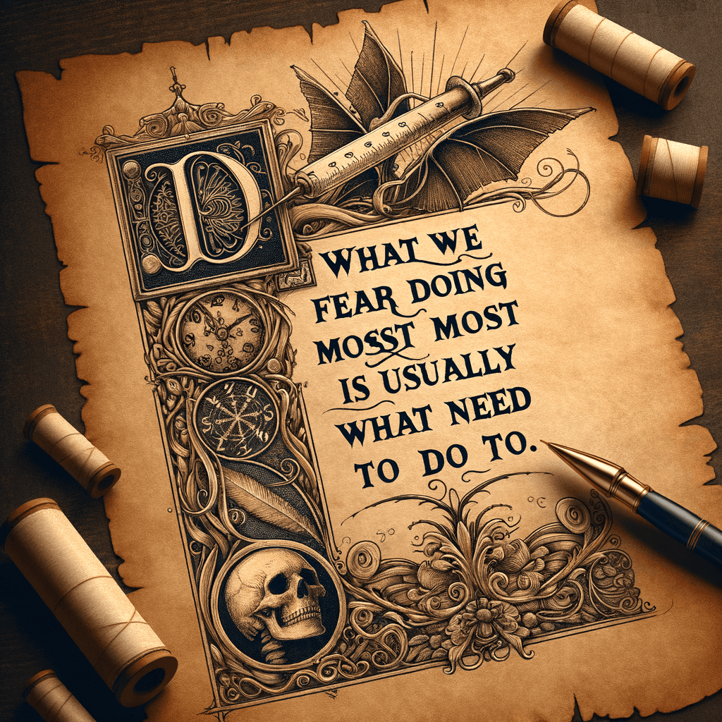 Lo que más tememos hacer suele ser lo que más necesitamos hacer. — Tim Ferriss, Estados Unidos.