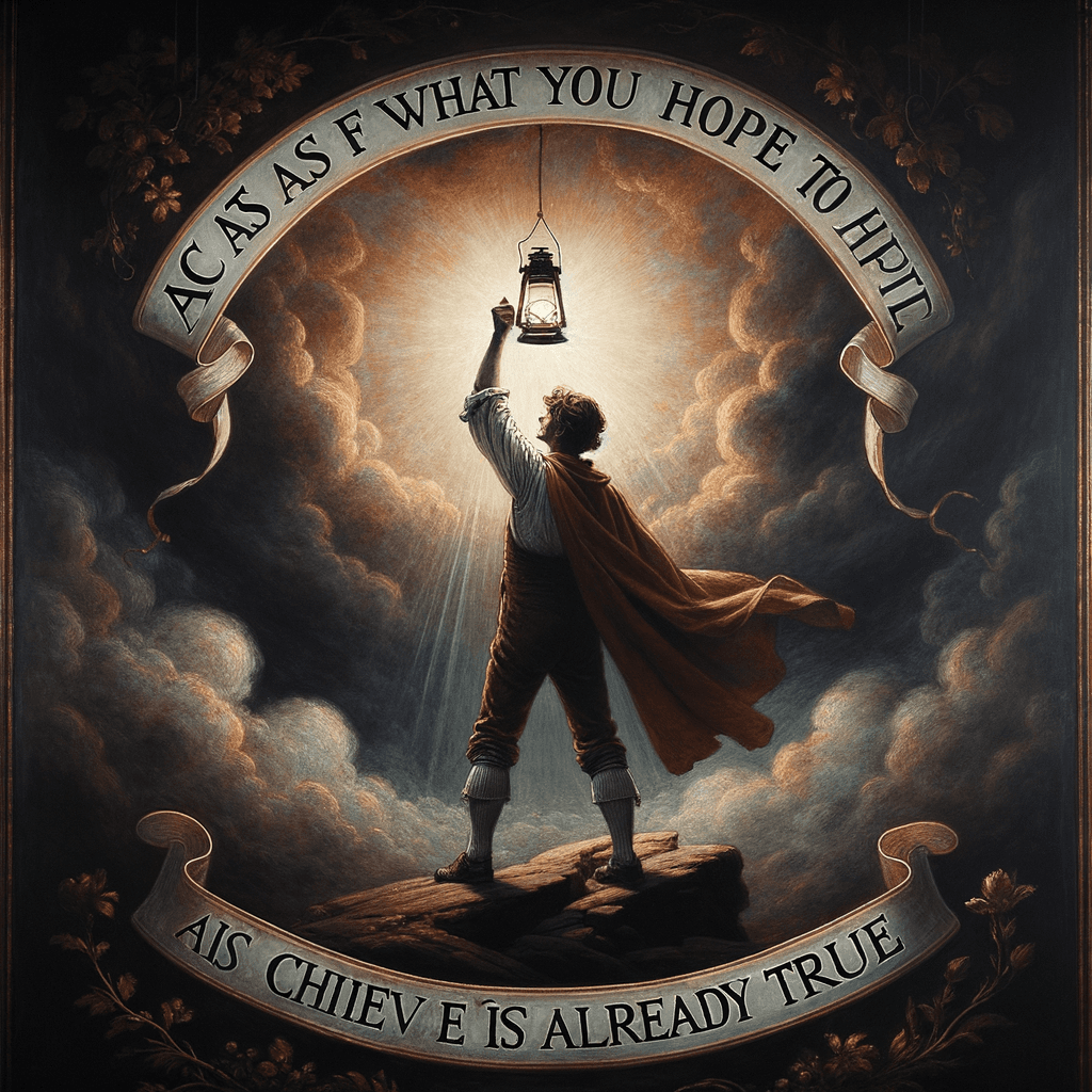 Act as if what you hope to achieve is already true. — Anita Roddick, United Kingdom.