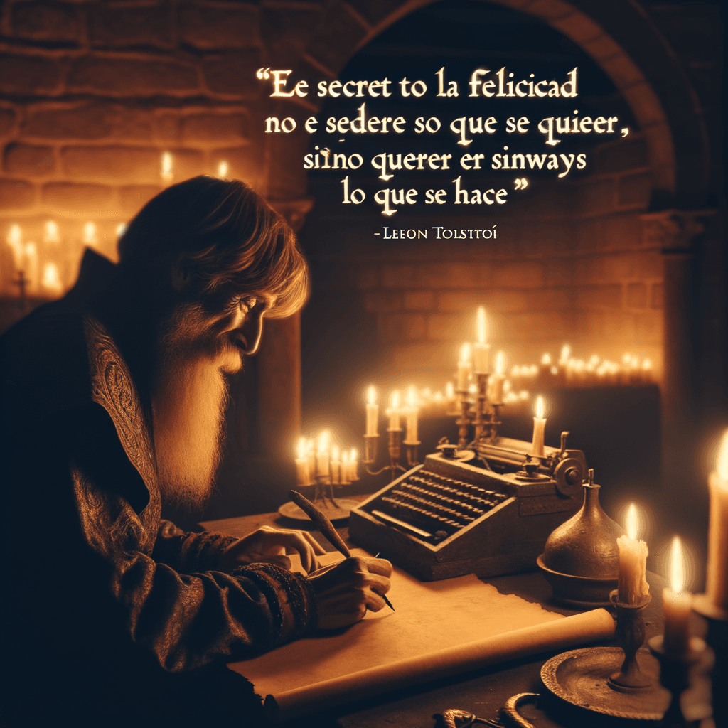 El secreto de la felicidad no es hacer siempre lo que se quiere, sino querer siempre lo que se hace. - León Tolstói