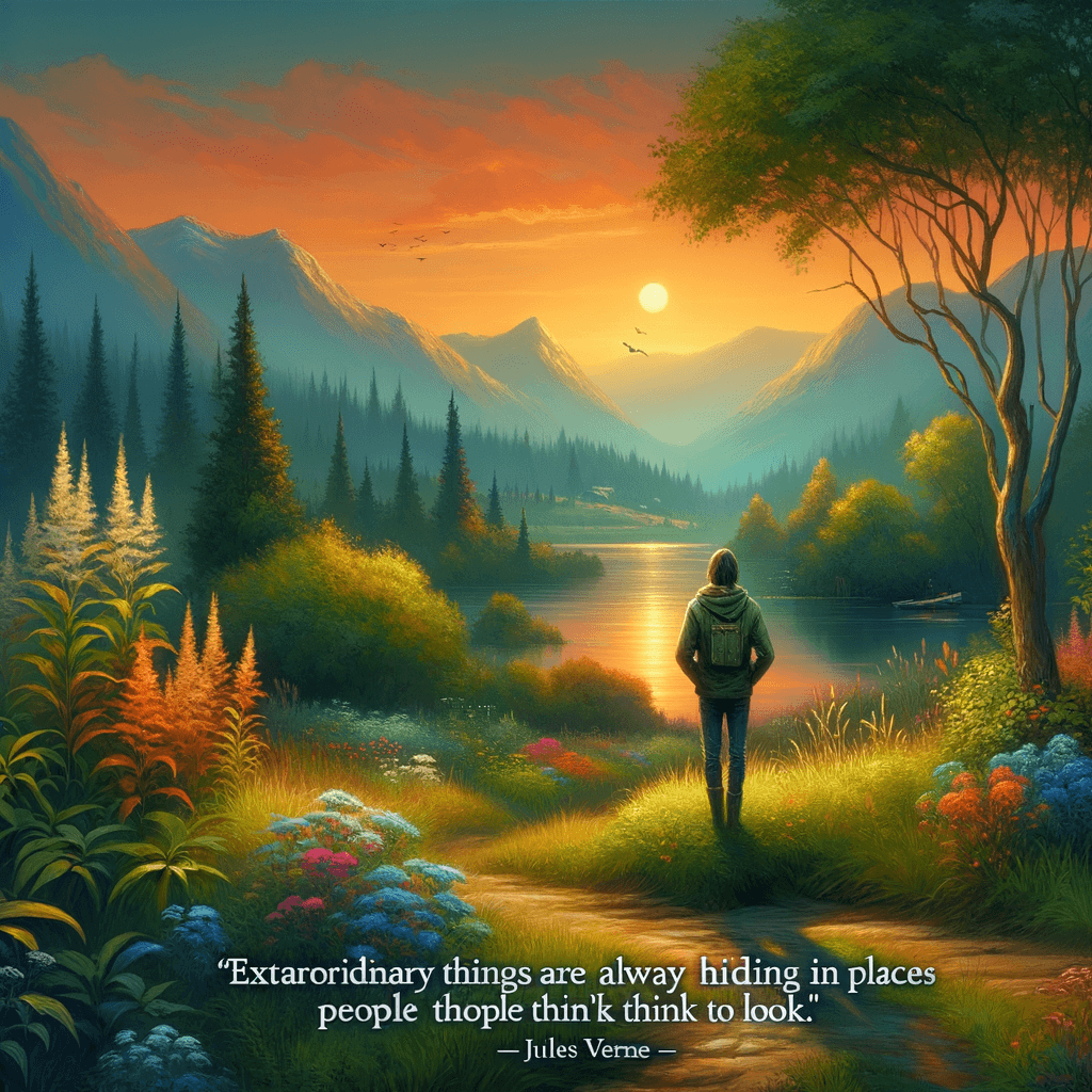 Las cosas extraordinarias siempre se esconden en lugares que la gente nunca piensa en buscar. — Jules Verne