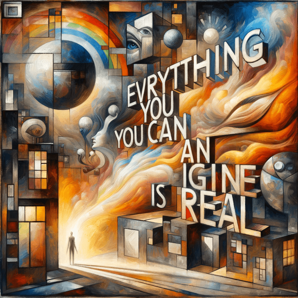 Todo lo que puedas imaginar es real. — Pablo Picasso