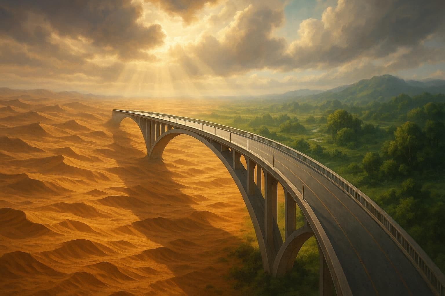 Para construir puentes, primero debes cruzar desiertos. — Naguib Mahfouz