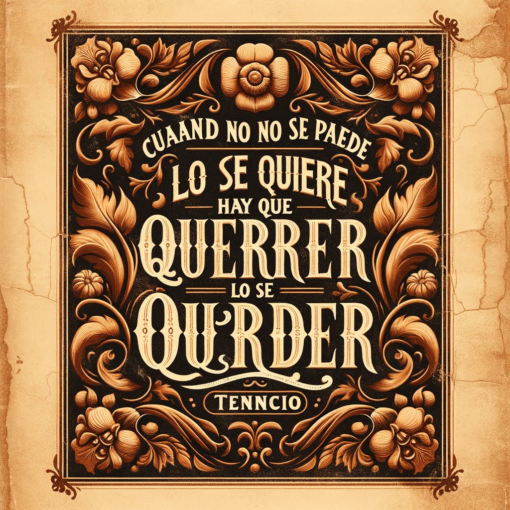 Cuando no se puede lo que se quiere, hay que querer lo que se puede. - Terencio