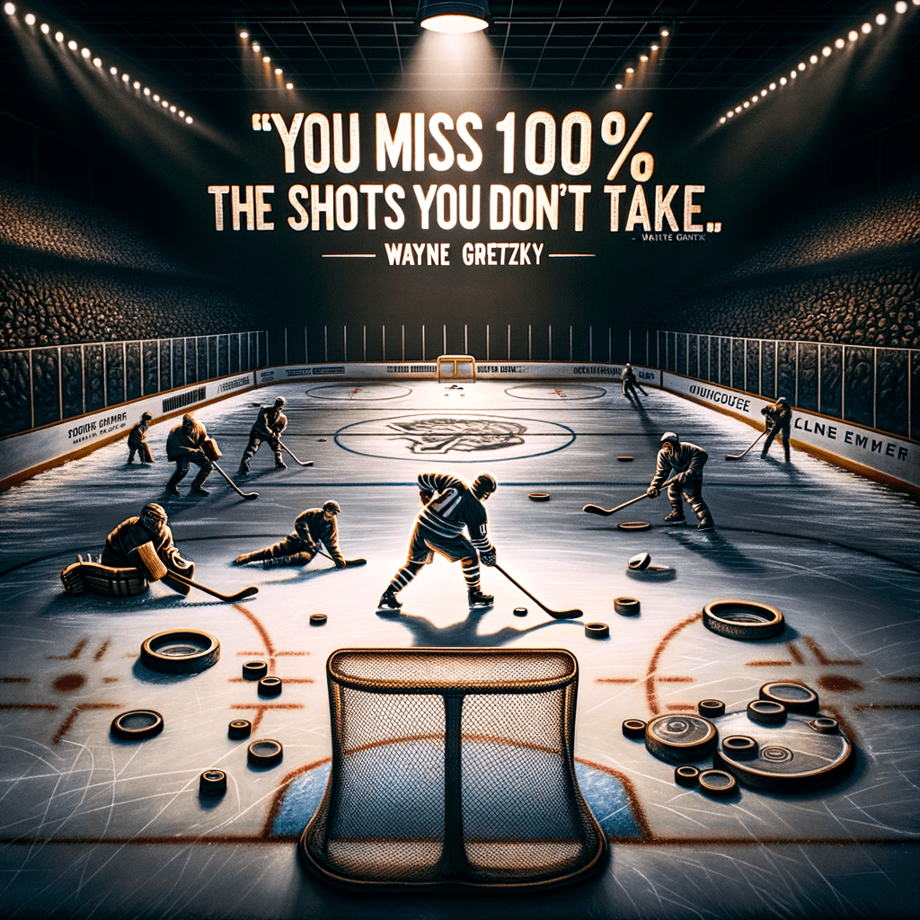 Fallas el 100% de los tiros que no haces. — Wayne Gretzky