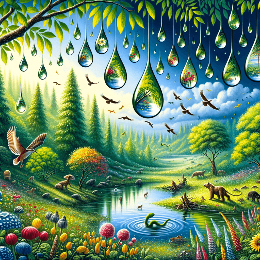 In every drop of rain, there is a hidden miracle of life.