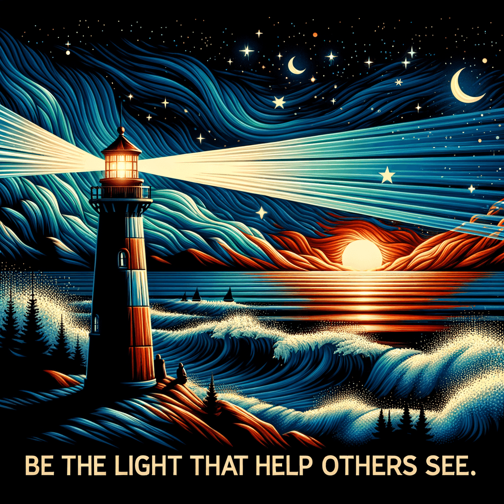 Sé la luz que ayuda a otros a ver. — Desconocido