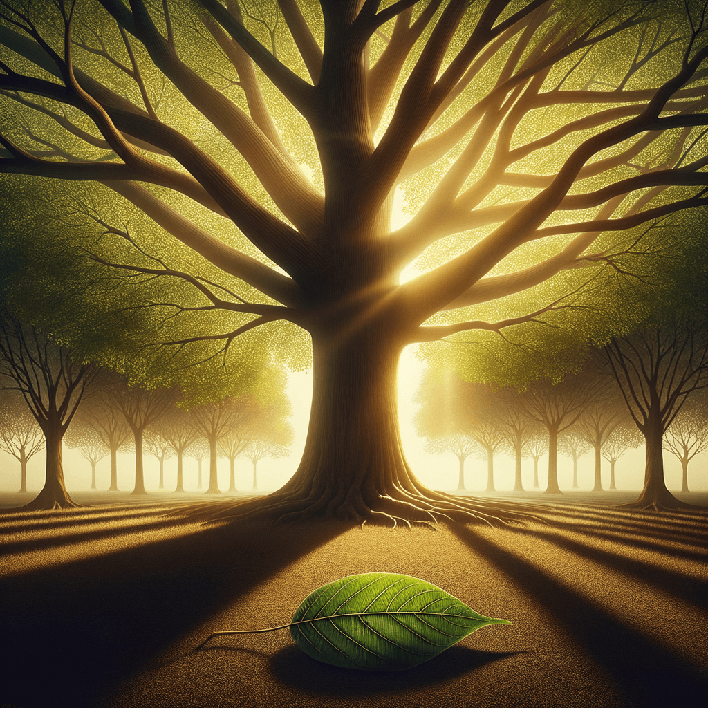 Una sola hoja no hace un árbol. — Proverbio Africano