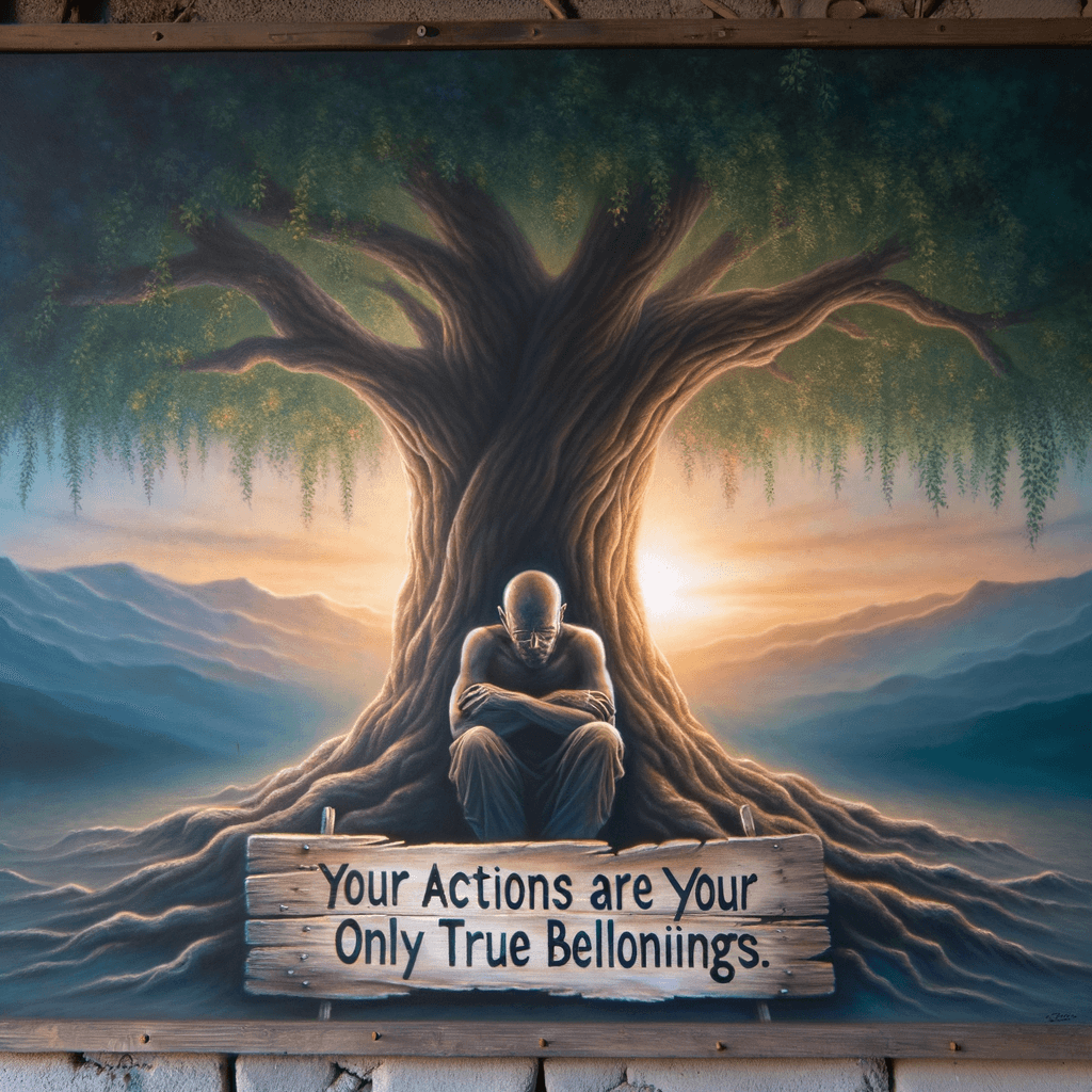 Sus acciones son sus únicas verdaderas pertenencias. — Thich Nhat Hanh