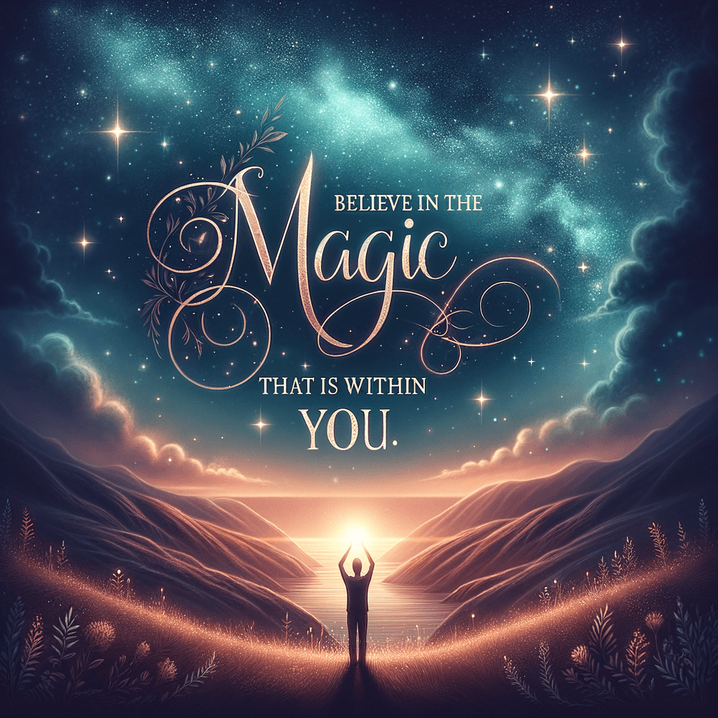 Creé en la magia que está dentro de ti. — Arjun.