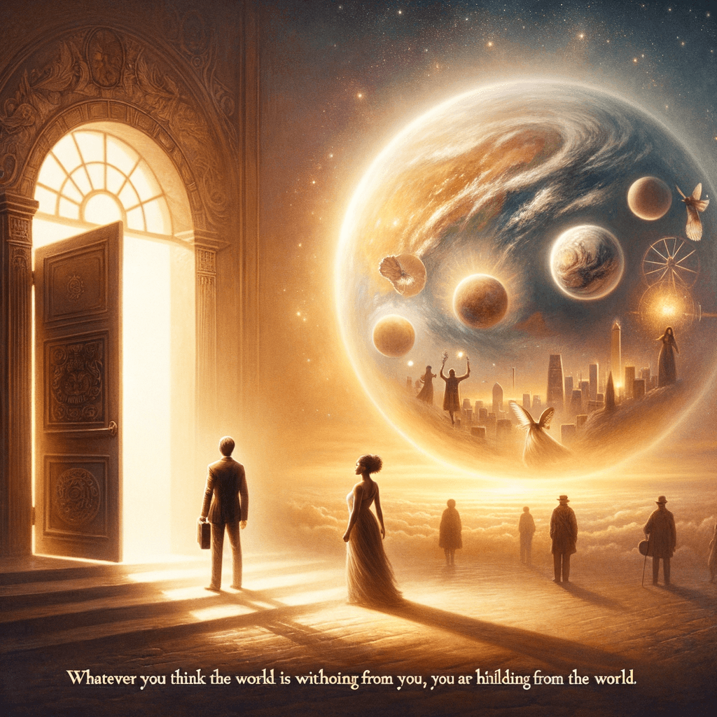 Lo que sea que pienses que el mundo te está negando, tú se lo estás negando al mundo. — Eckhart Tolle