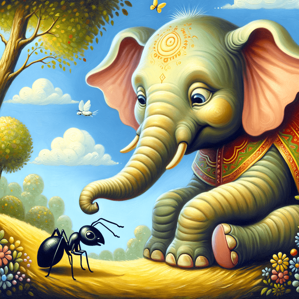 Con paciencia y salivita, el elefante se la metió a la hormiguita.