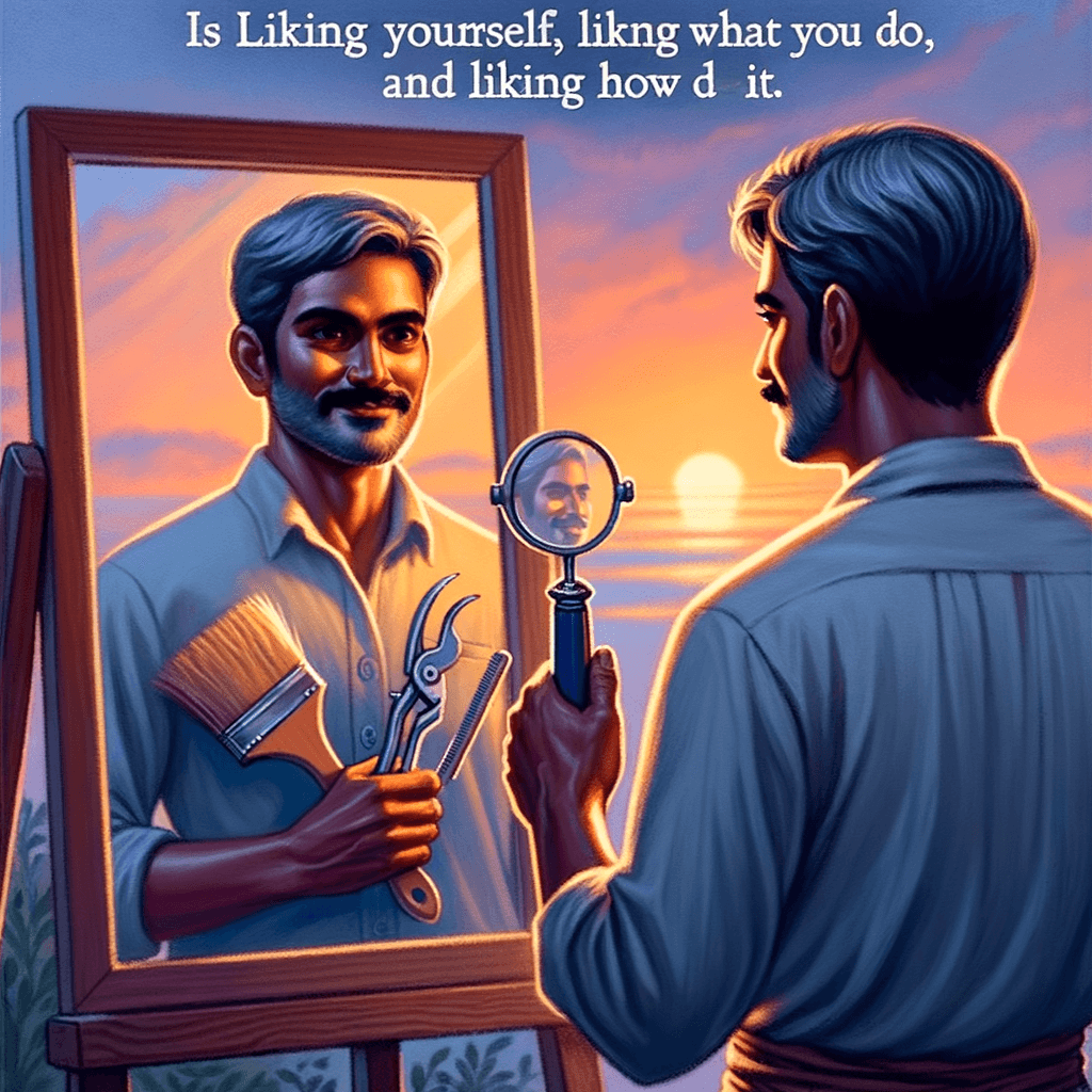 El éxito es gustarse a uno mismo, gustar lo que haces y gustar cómo lo haces. — Maya Angelou
