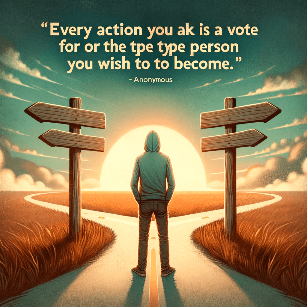 Cada acción que tomas es un voto por el tipo de persona que deseas convertirte. — James Clear