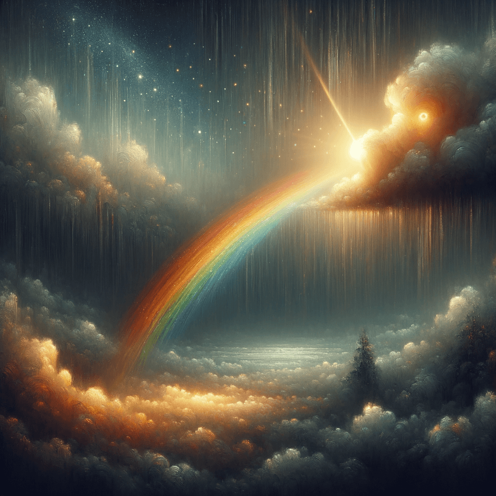 Sé un arcoíris en la nube de alguien más. — Maya Angelou