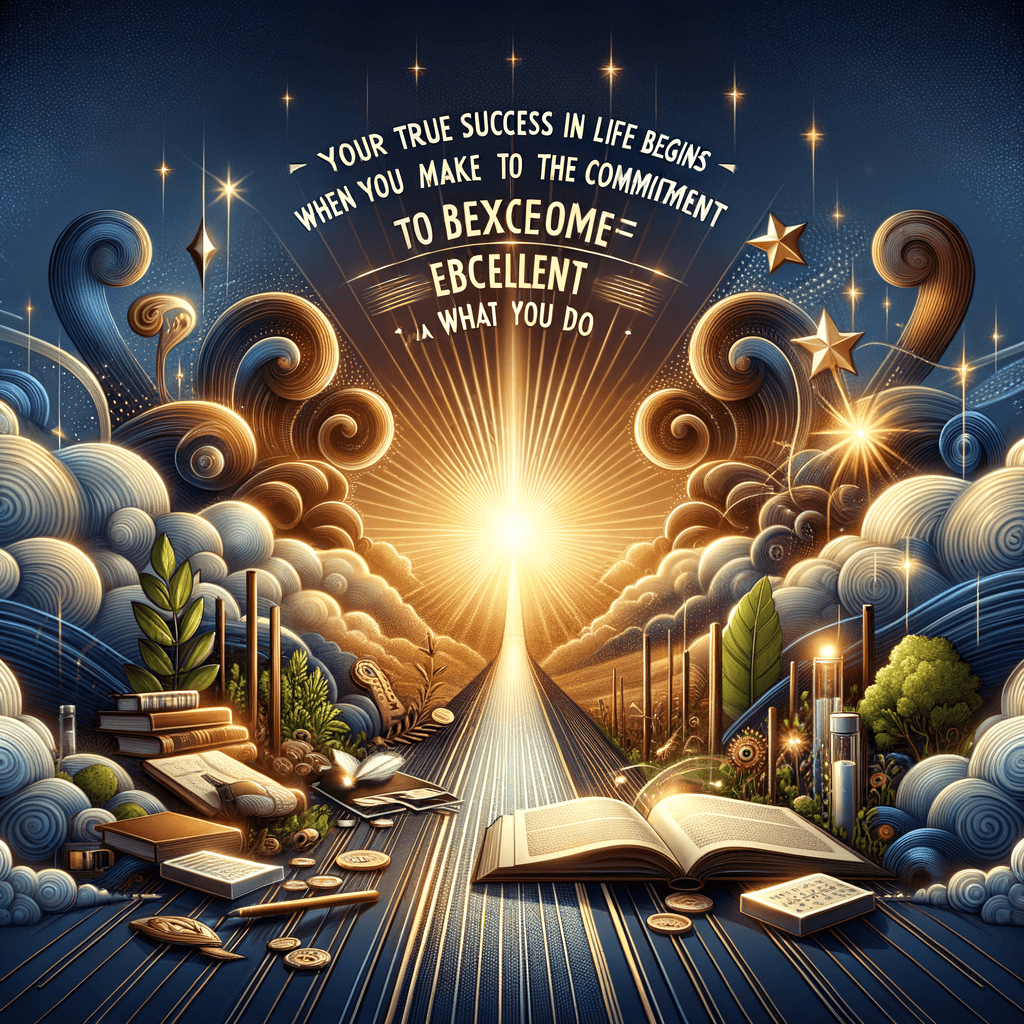 Tu verdadero éxito en la vida comienza solo cuando te comprometes a ser excelente en lo que haces. — Brian Tracy