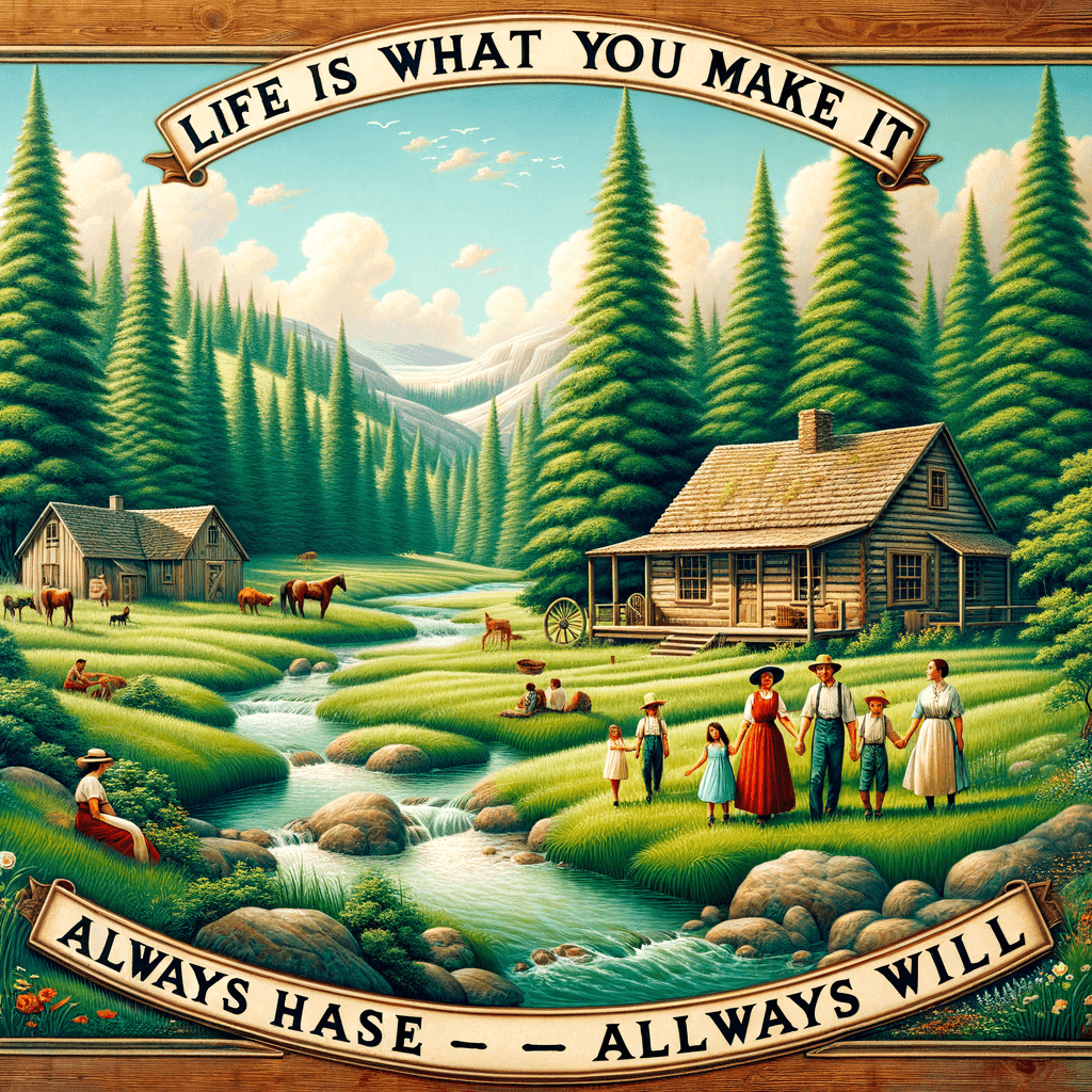 La vida es lo que nosotros hacemos de ella, siempre lo ha sido y siempre lo será. — Abuela Moses