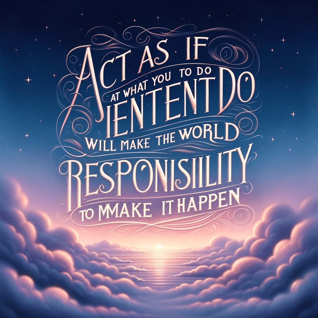 Actúa como si lo que pretendes hacer hiciera del mundo un lugar mejor; es tu responsabilidad hacerlo realidad. — Ban Ki-moon