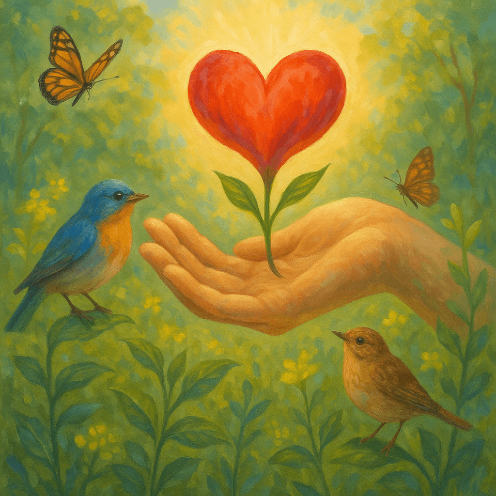 张开的手:用宽广之心迎接世界 张开的手就是敞开的心。——非洲谚语