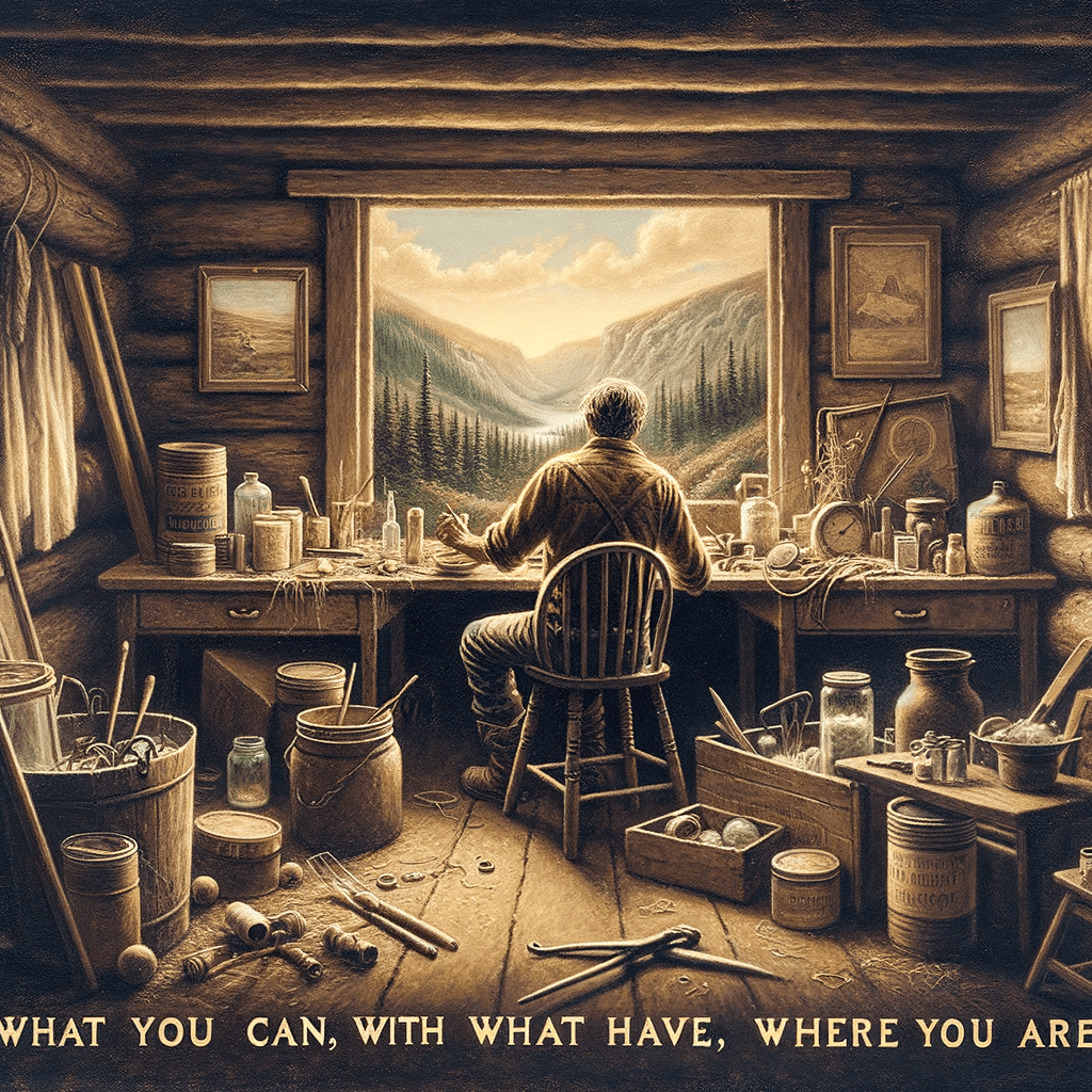 Haz lo que puedas, con lo que tengas, donde estés. — Theodore Roosevelt