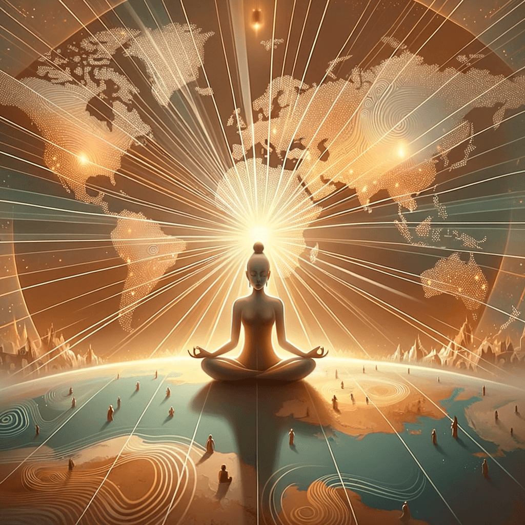 向整个世界散发无尽的爱。——佛陀