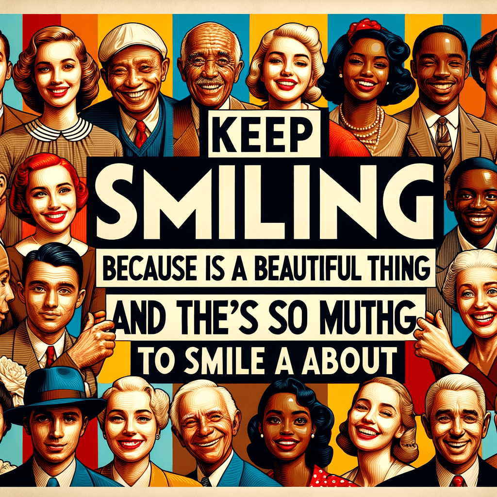 保持微笑,因为生活是美好的,还有很多值得微笑的事情。 — 玛丽莲·梦露,美国。