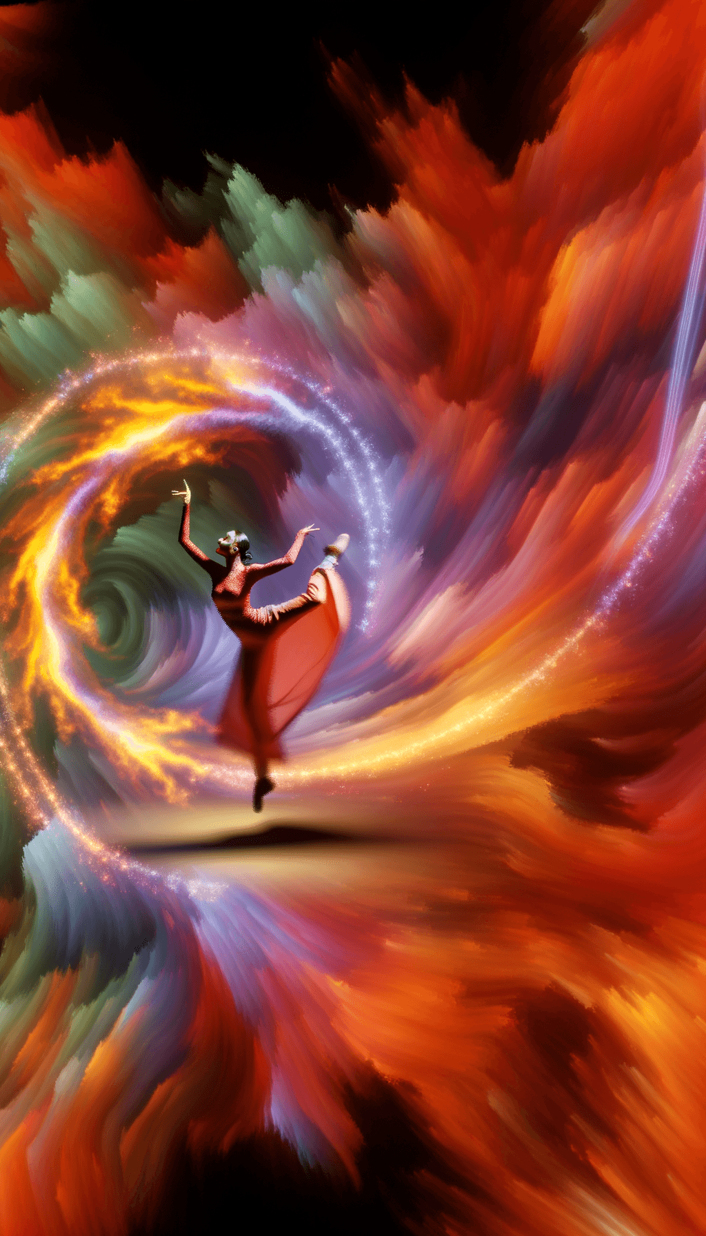 In the heart of chaos, find the strength to dance. — A. H. Almaas