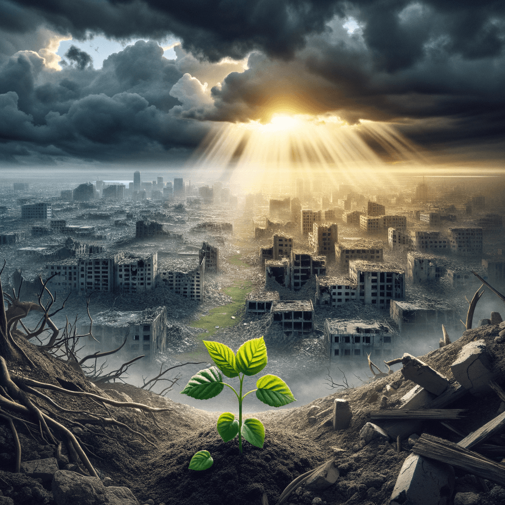 在每一次灾难中,都蕴藏着一个全新的开始的机会。——卡伦·A·巴基兰