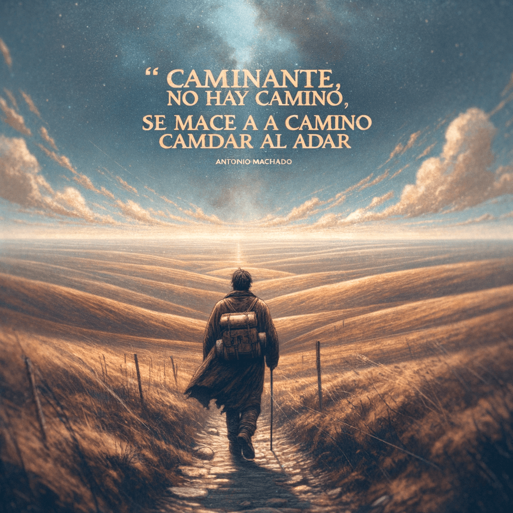 Traveler, there is no path, the path is made by walking. - Antonio Machado