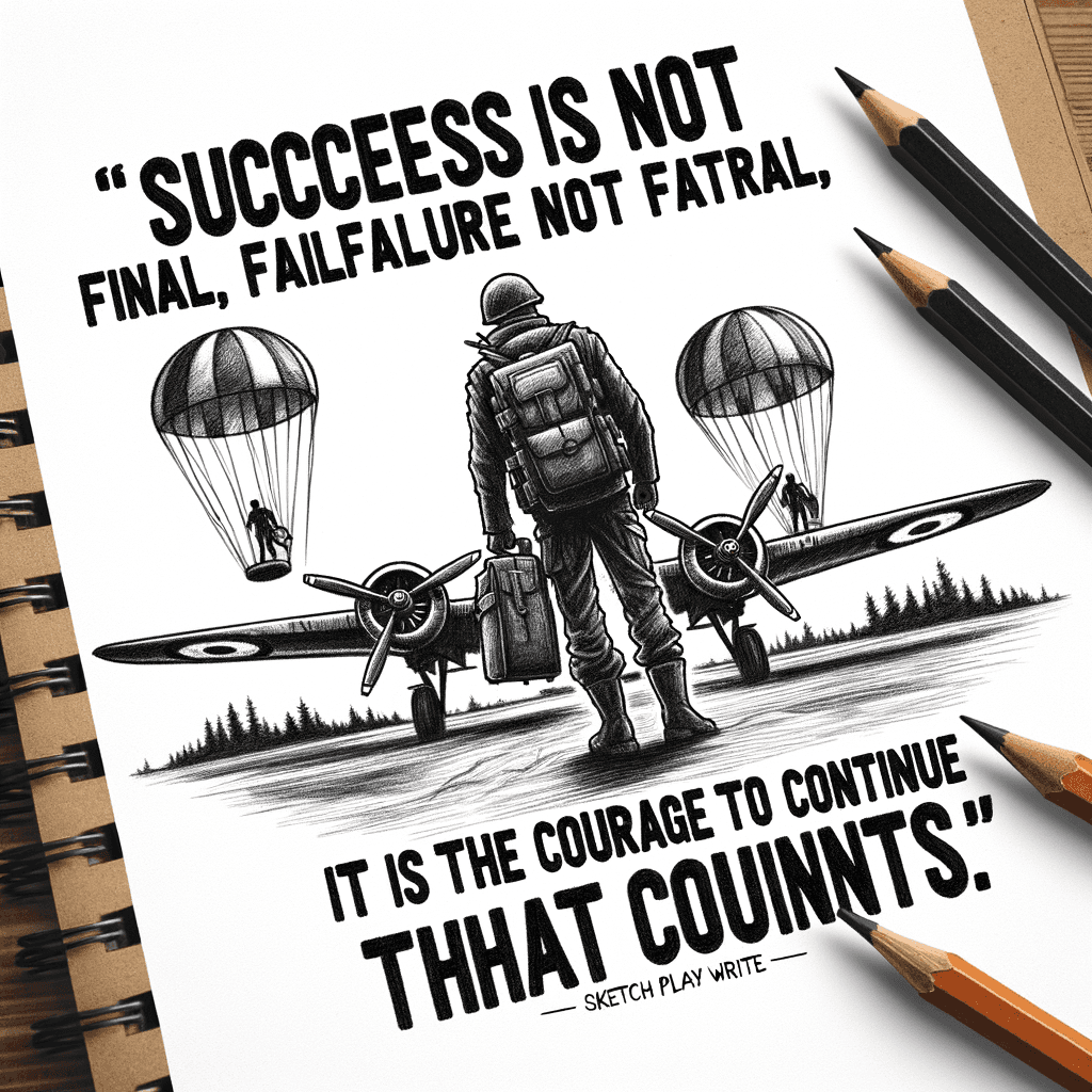 El éxito no es definitivo, el fracaso no es fatal: lo que cuenta es el valor de continuar. - Winston Churchill