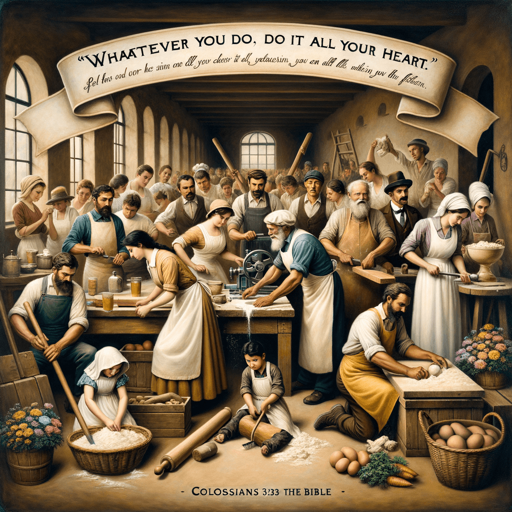 Whatever you do, do it with all your heart. — Colossians 3:23, The Bible.