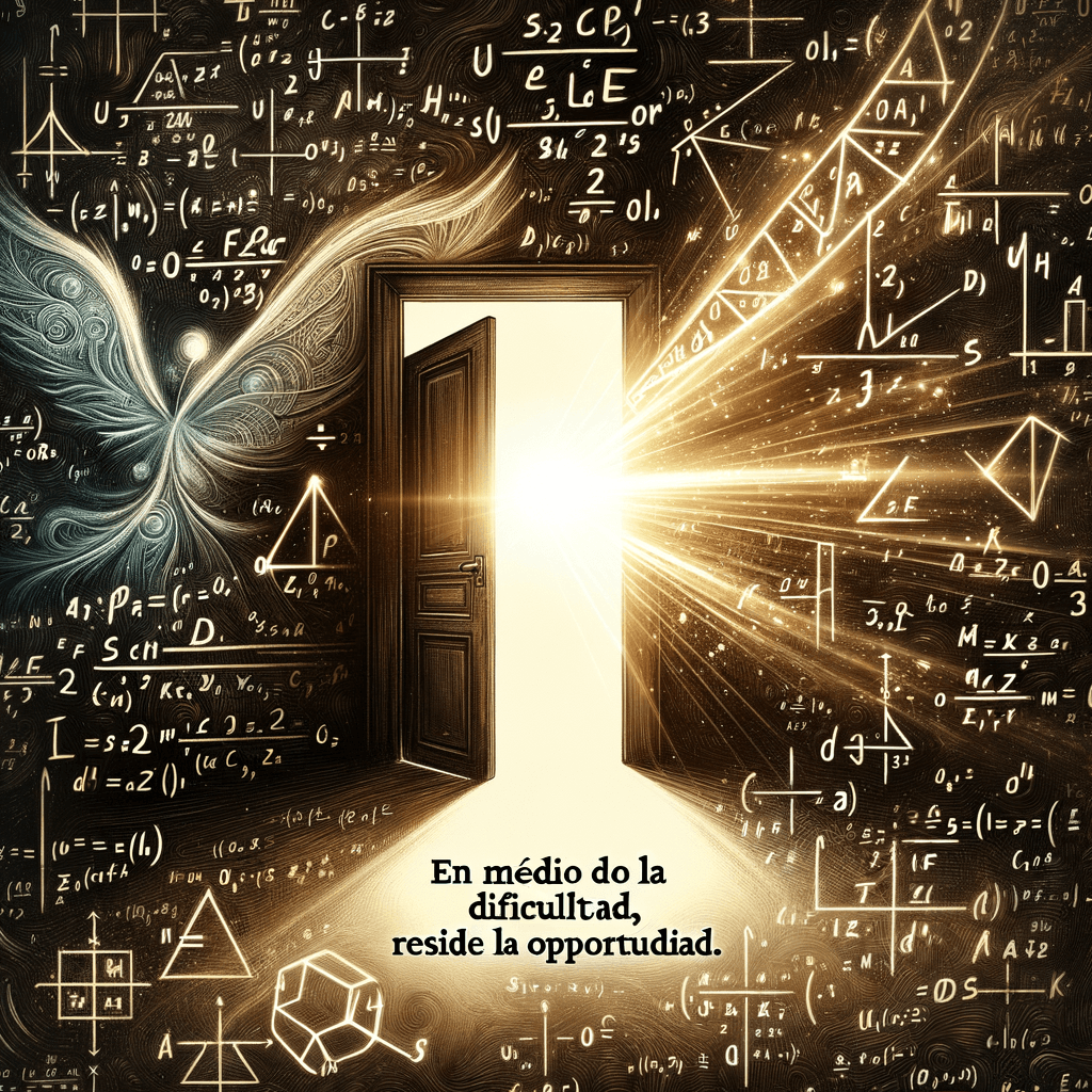 En medio de la dificultad, reside la oportunidad. - Albert Einstein