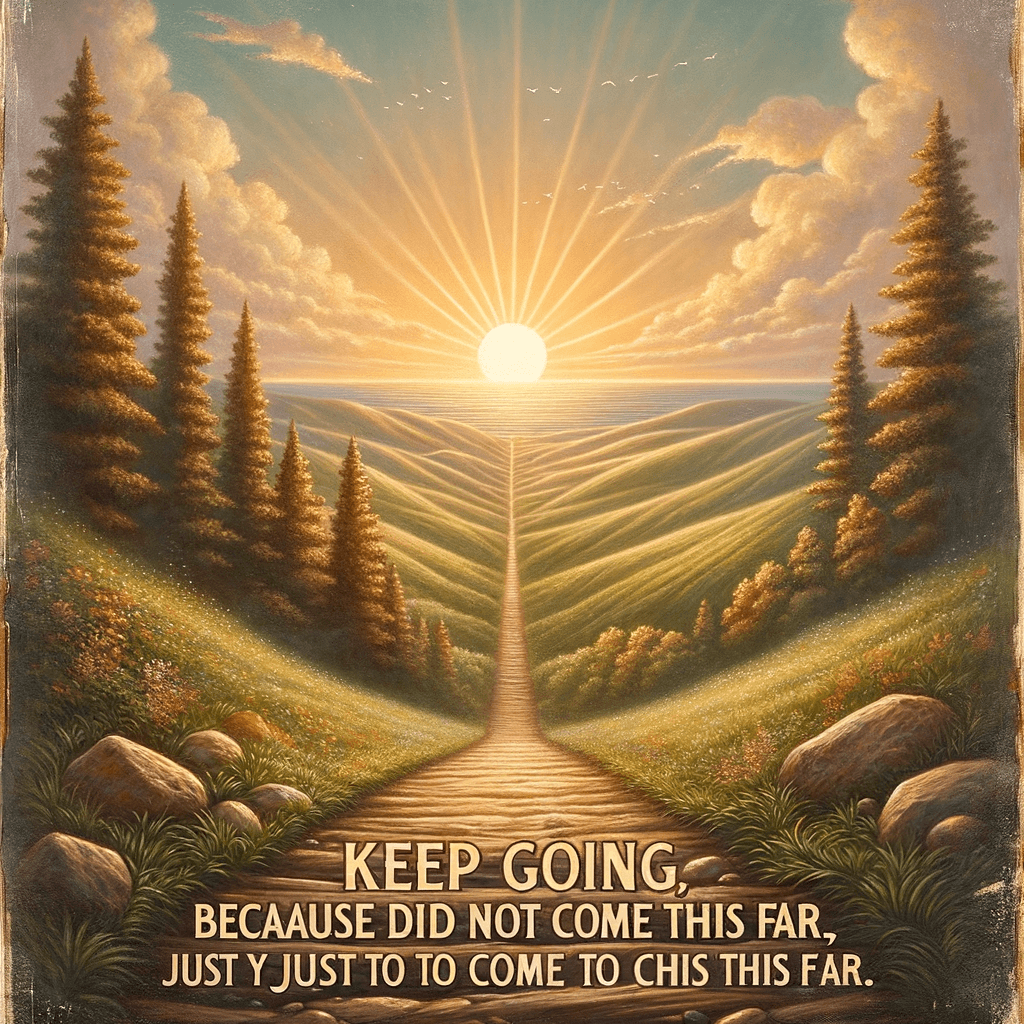 坚持下去,因为你不是走到这里才停下来的 — 佚名 坚持下去,因为你不是走到这里才停下来的。 — 佚名