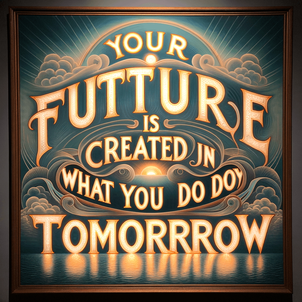 Tu futuro es creado por lo que haces hoy, no mañana. — Robert Kiyosaki